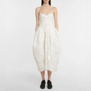 Cecilie Bahnsen Jeorge Jacquard Bustier Midi Maxi Dress